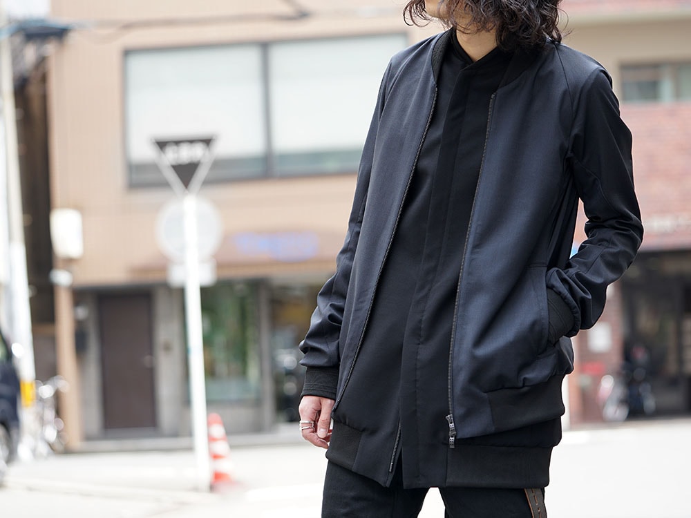 DEVOA Jacket Wool Silk and Slim Pants Black Denim - FASCINATE BLOG